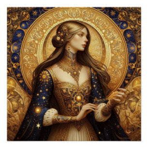 Poster Illustration Imaginaire de princesse