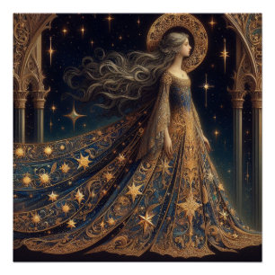 Poster Illustration Imaginaire de princesse