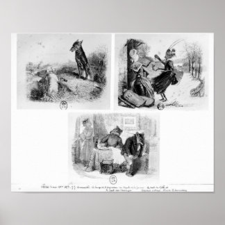 Poster Illustration pour 'Le loup et l'agneau'