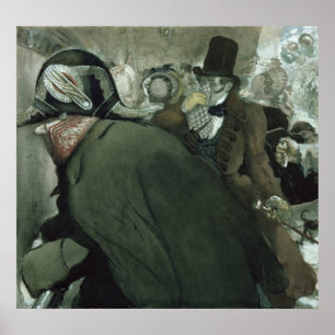 Poster Illustration pour le nez par Nikolai Gogol