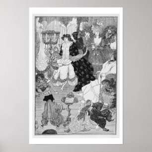 Poster Illustration, probablement de la bataille du beau