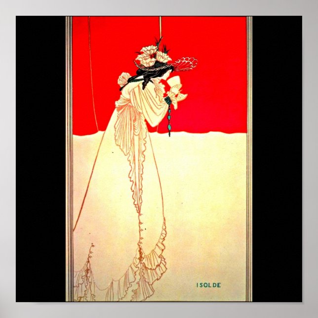 Poster Illustration Vintage-Aubrey Beardsley 11 (Devant)