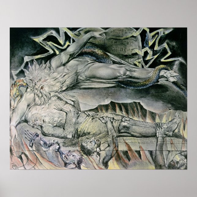 Poster Illustrations du livre de Job ; le mal de Job (Devant)