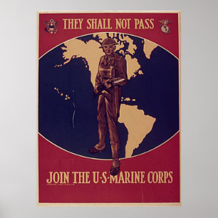 Poster Ils Passage-Ne joindront pas les marines des