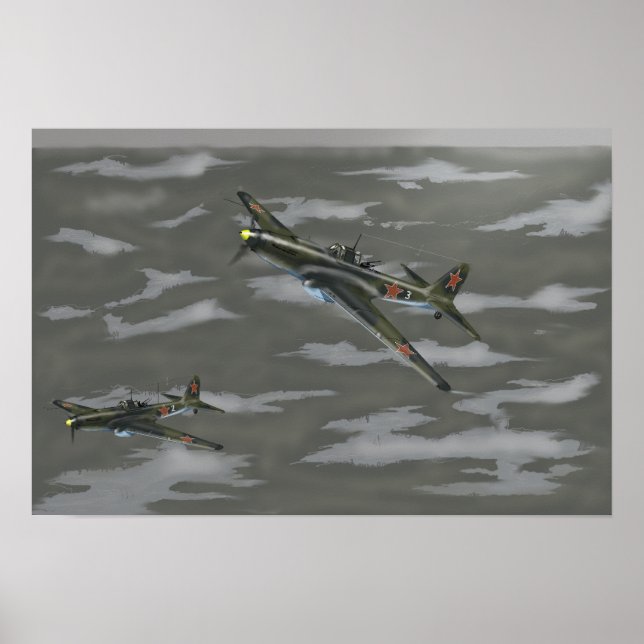 Poster Ilyushin Il-2 'Sturmovik' (Devant)