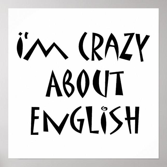 Poster I'm Crazy About English (Devant)