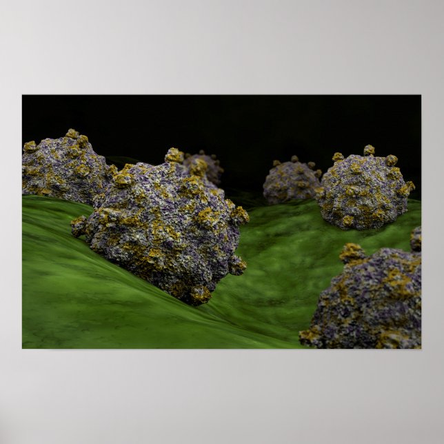 Poster Image Conceptuelle Du Coxsackievirus 1 (Devant)