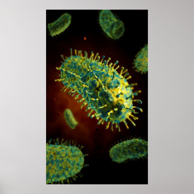 Poster Image Conceptuelle Du Virus De La Rage 1 (Devant)