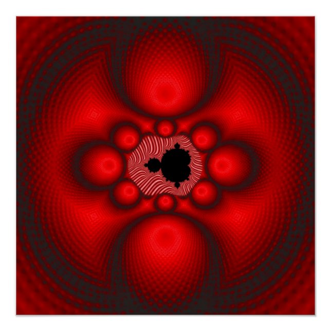 Poster Image de fractale de Mandelbrot de fantasy (Devant)