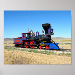 Poster Image de la locomotive du Cool d'image du train