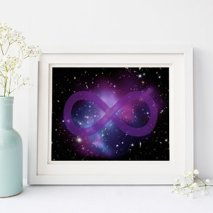 Poster Image d'espace violet