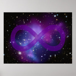 Poster Image espace violet