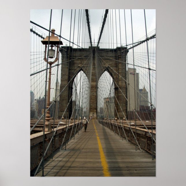 Poster Image photographique du pont Brooklyn (Devant)