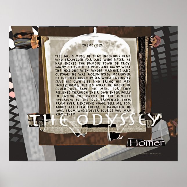 Poster Image/texte de l'Odyssée (Devant)