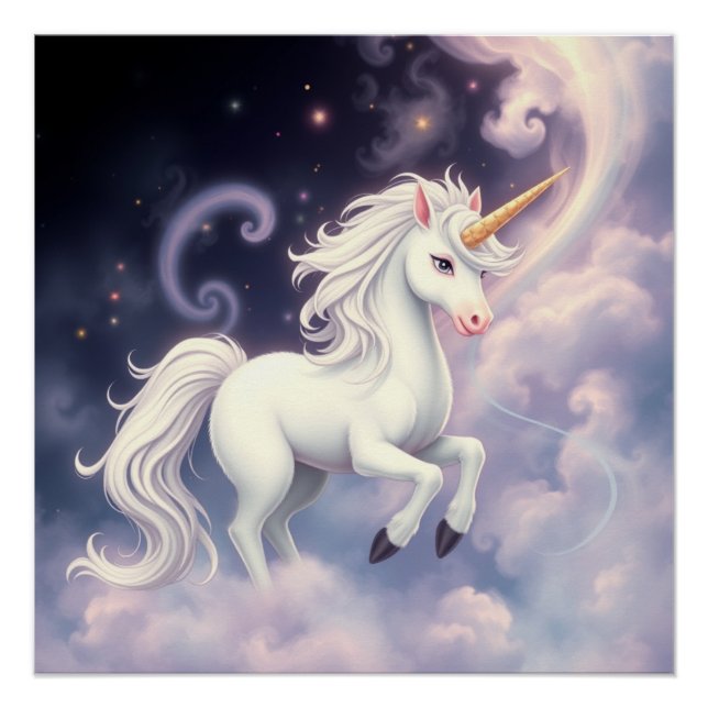 Poster Imaginaire Art Unicorn (Devant)