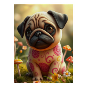Poster Imaginaire Carlin Puppy Art