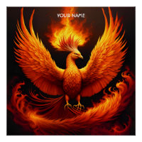 Imaginaire Cute Vivid Flames Phoenix Bird