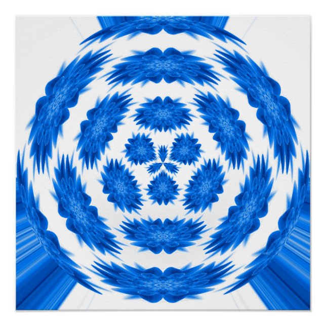 Poster Imaginaire en bleu... (Devant)