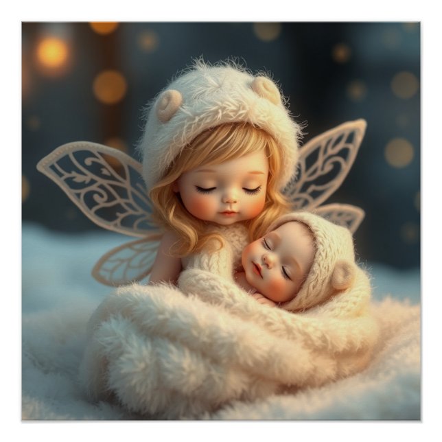 Poster Imaginaire Fairy Mother and Baby Art (Devant)