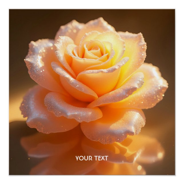 Poster Imaginaire mignon petit Rose Peach (Devant)