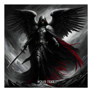 Poster Imaginaire mignon Vivid Dark Scary Angel