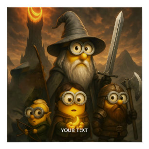 Poster Imaginaire mignonne Bananes Brave Party