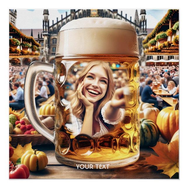 Poster Imaginaire mignonne fille City Mug (Devant)