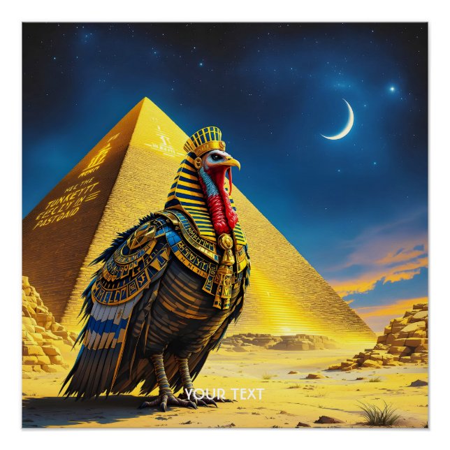Poster Imaginaire Pharaon du désert mignon Turquie (Devant)