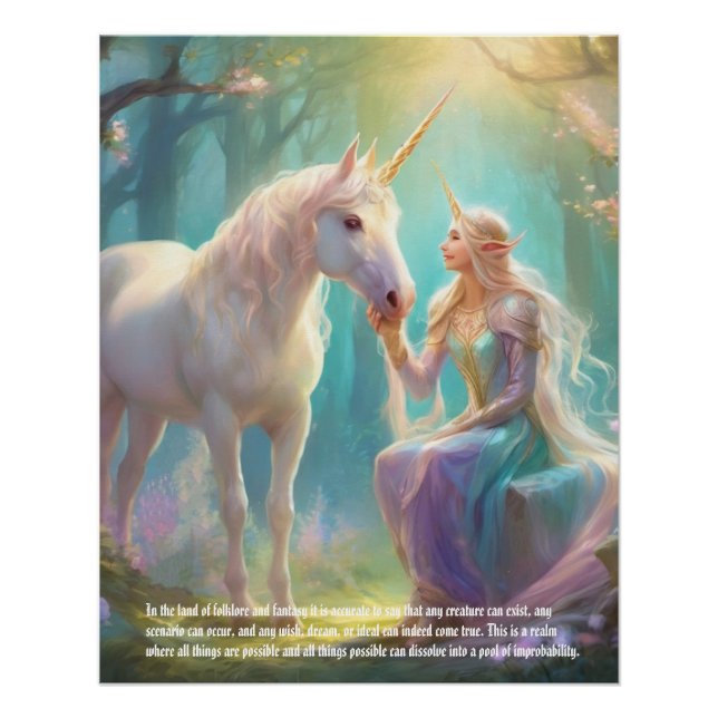 Poster Imaginaire Unicorn (Devant)