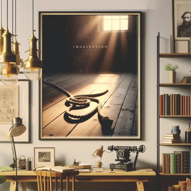 Poster Imagination - Impression artistique de Shibari (Imagination - print art inspired by shibari)