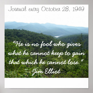 Poster IMGP0118, "Il n'est pas un idiot qui donne ce qu'i