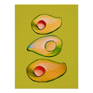 Poster Impression Avocado - Art cuisine