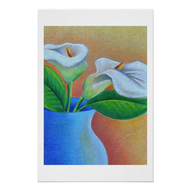 Poster Impression Calla Lilies (Devant)