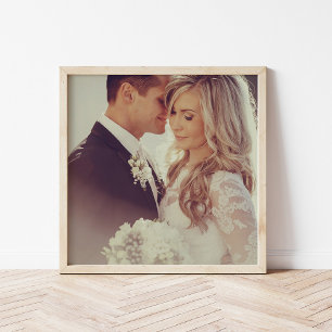 Poster Impression d'art personnalisée de photo de mariage