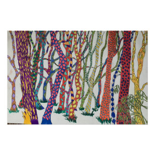 Poster impression de forêt sauvage