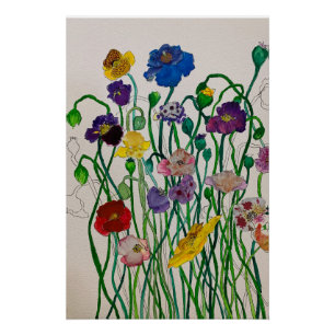 Poster Impression de Poppy sauvage
