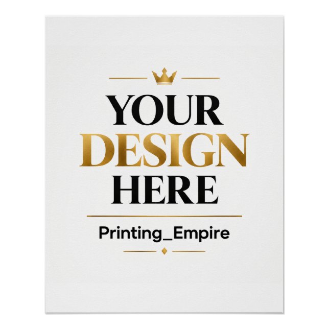 Poster Impression personnalisée - Commande en gros sans m (Devant)