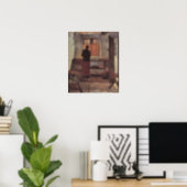 Poster Impressionnisme vintage, Fille dans la cuisine, An (Home Office)