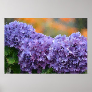 Poster impressionniste Hydrangea