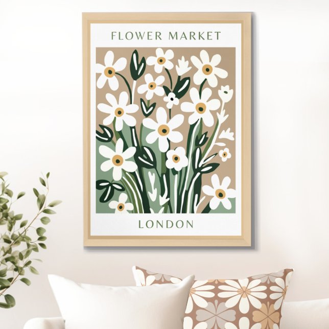 Poster imprimable du marché aux fleurs (Floral Elegance Redefined: Explore our Exclusive Flower Market Prints & Printables)