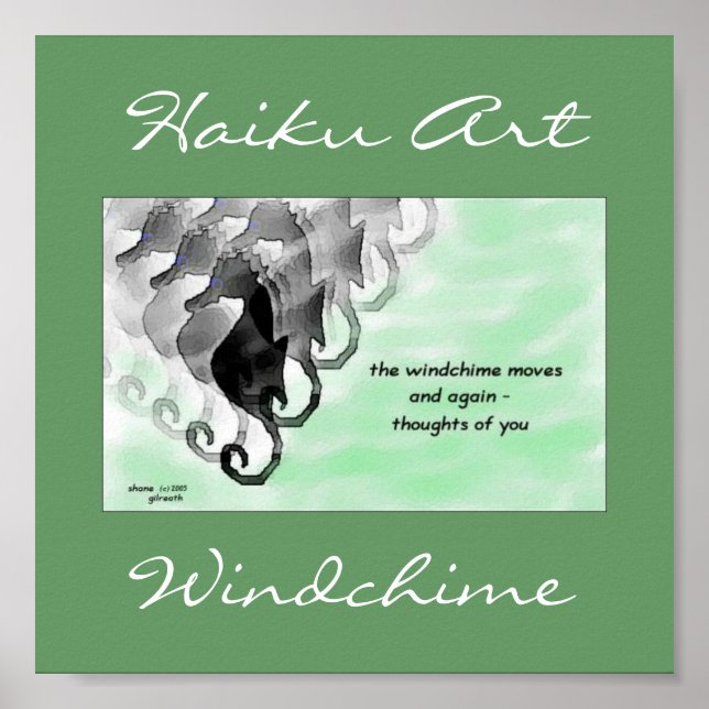 Poster Imprimante d'art Windchime Haiku (Devant)