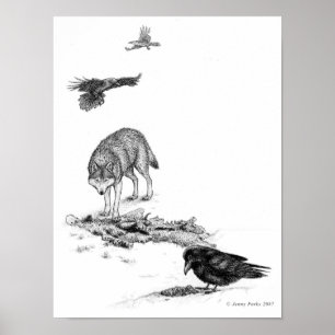 Poster Imprimantes Wolf et Ravens