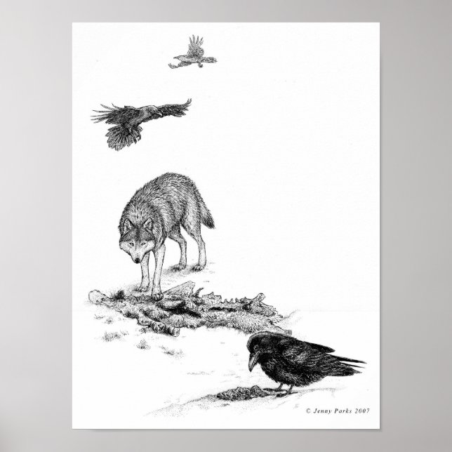 Poster Imprimantes Wolf et Ravens (Devant)