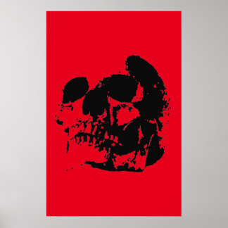 Poster imprimé - Black & Red Pop Art