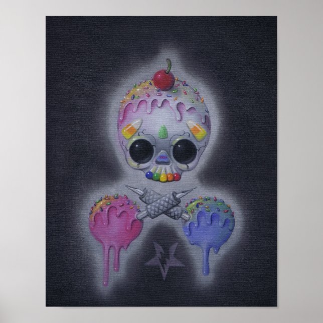 Poster imprimé d'art sucré (Devant)