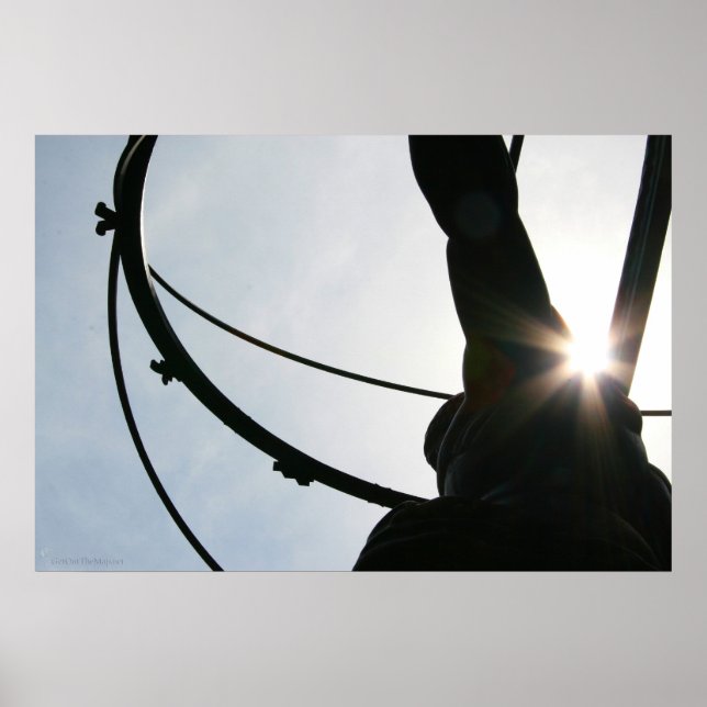 Poster Imprimé de la statue Atlas (Devant)