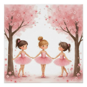 Poster Imprimé de Pirouettes de Pétales