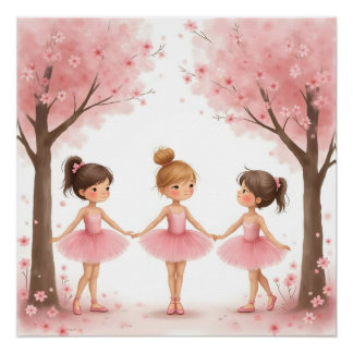 Poster Imprimé de Pirouettes de Pétales