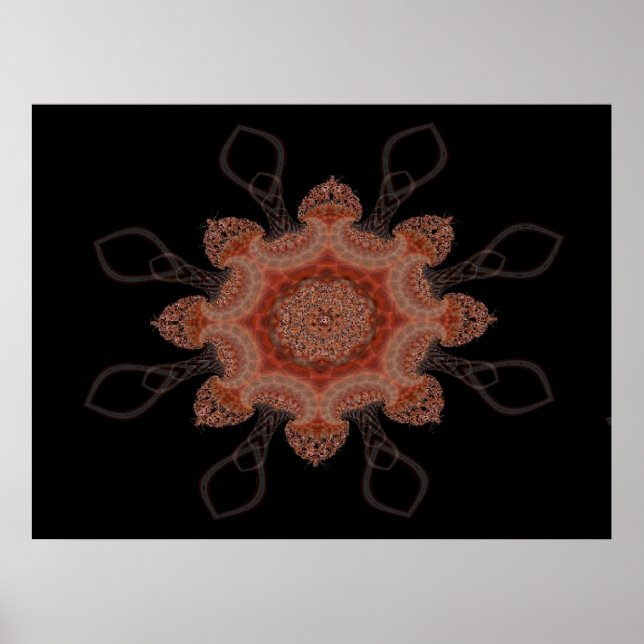 Poster Imprimé d'étoile marocaine (Devant)