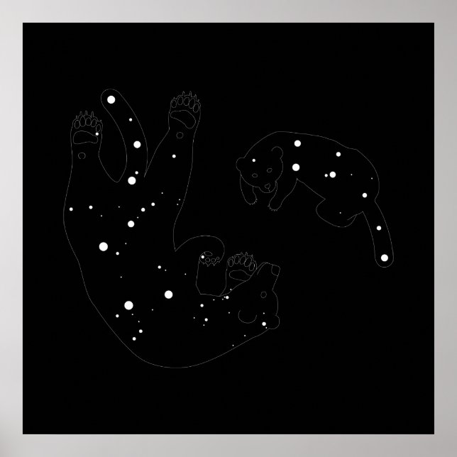 Poster Imprimé Espaces (Devant)